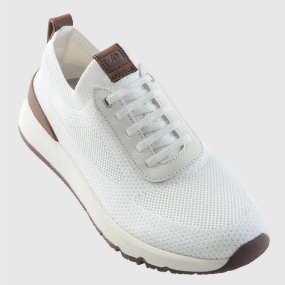 Johnnie-O Prima Knit Mesh Sneakers white slip on no tie running shoes 13